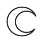 Crescent moon Wicca