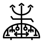 Eshu Ogun voodoo veve symbol