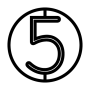 number 5 Persian symbol